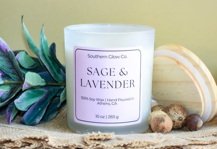 10oz Sage & Lavender Candle