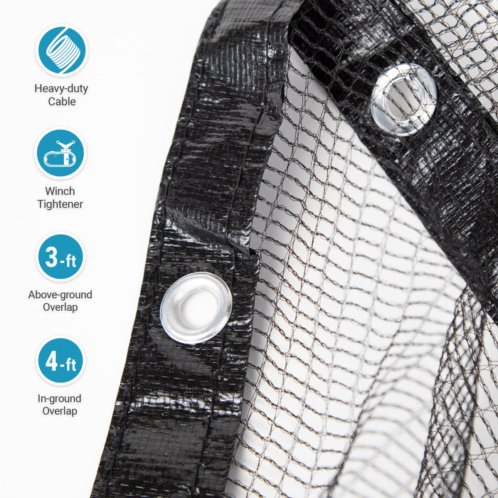 Arctic Armor Leaf Net Black