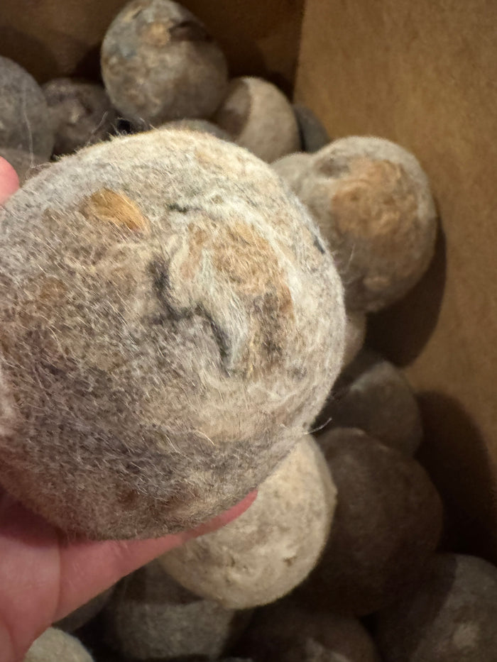 3-Pack Dryer Balls from Enchanted Farms Alpaca Fiber!!