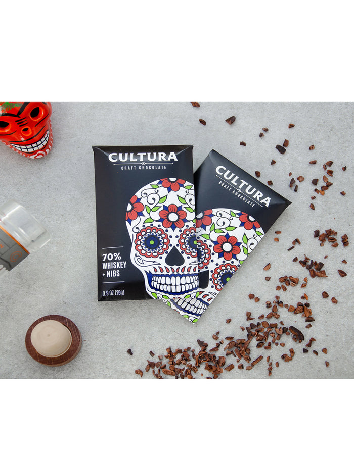70% Whiskey + Chocolate Nibs