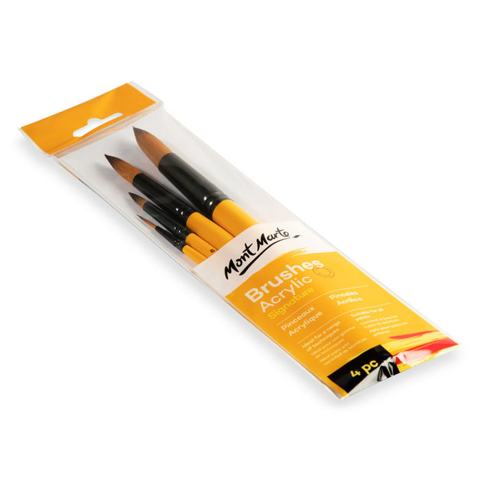 Acrylic Brushes Signature 4pc