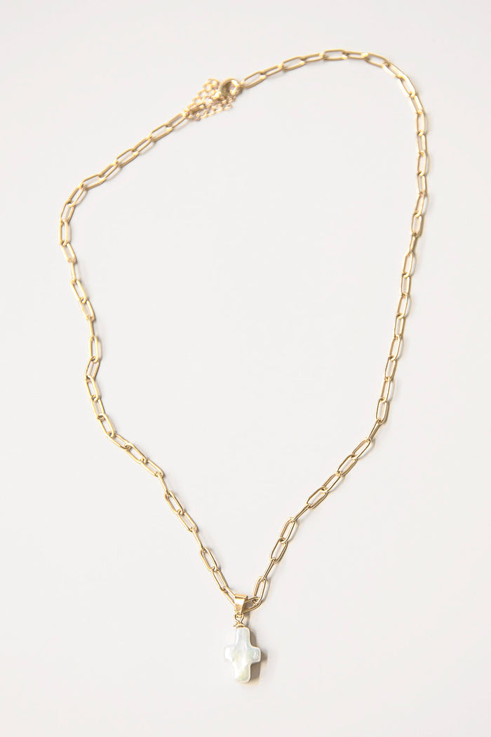 Adina Necklace Gold Cross