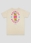Adult Doubles & Bubbles Tee - Pink