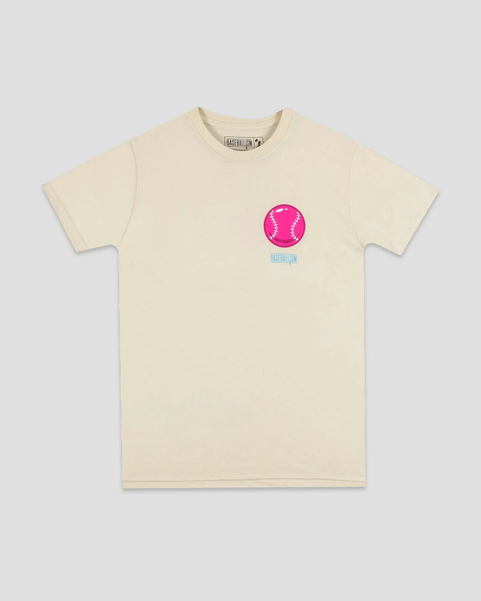 Adult Doubles & Bubbles Tee - Pink