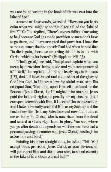 Afraid to Die? (KJV)