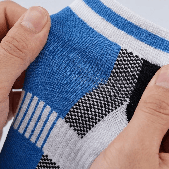-Airofit Cushioned Ankle Socks-Light blue/White-