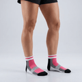 -Airofit Cushioned Ankle Socks-Pink/White-