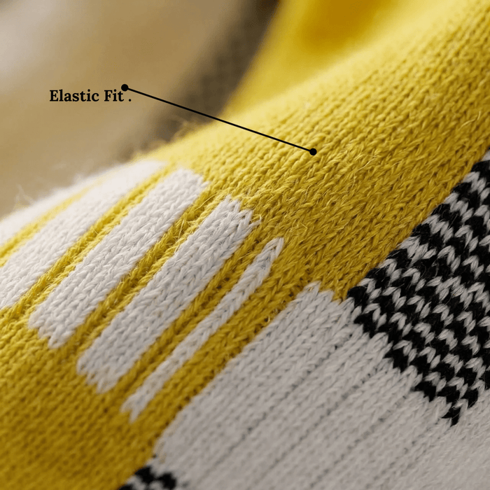 -Airofit Cushioned Ankle Socks-Yellow/White-