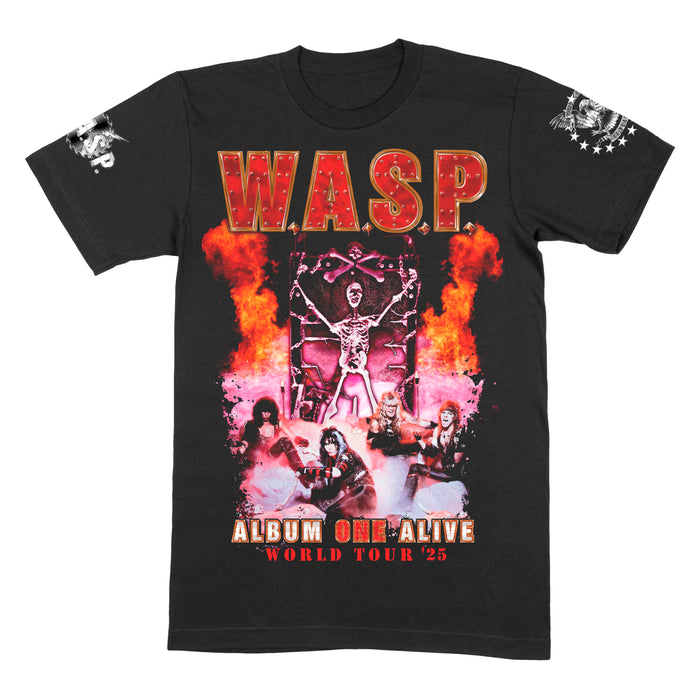 Album One Alive “Band" World Tour 2025 Official Black T-Shirt