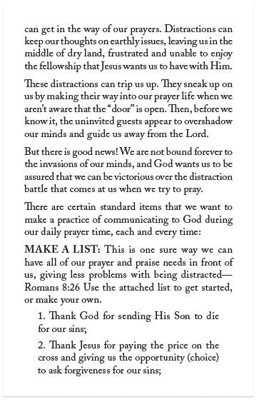 Are You Distracted While Praying?