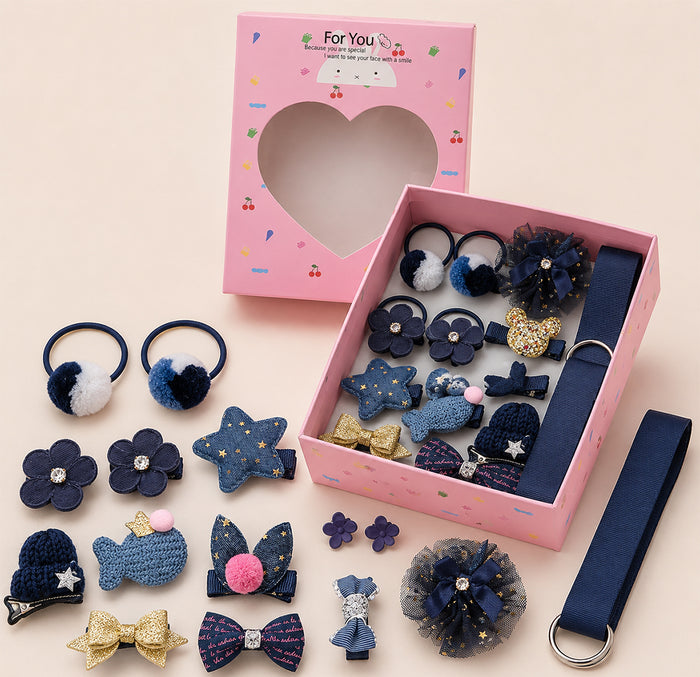 Babymoon 18Pcs/Set Fusion Mix Style Hairclips Hairbands