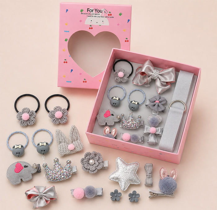 Babymoon 18Pcs/Set Fusion Mix Style Hairclips Hairbands