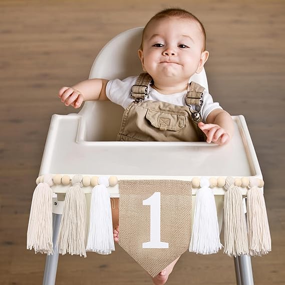 Babymoon 1st Birthday Wall Hanging | High Chair Birthday Banner | Baby Photoshoot Props Birthday