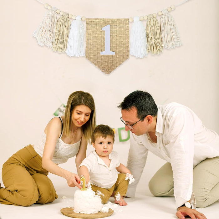 Babymoon 1st Birthday Wall Hanging | High Chair Birthday Banner | Baby Photoshoot Props Birthday