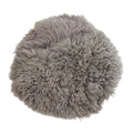 Babymoon 30CM | Round Wool Flokati Fur Blanket | Photoshoot Props | Grey