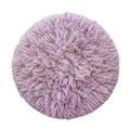 Babymoon 30CM | Round Wool Flokati Fur Blanket | Photoshoot Props | Light Purple