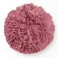 Babymoon 30CM | Round Wool Flokati Fur Blanket | Photoshoot Props | Wine