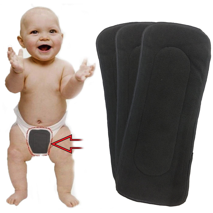 Babymoon 5 Layers Reusable Washable Cloth Diaper Nappy Inserts (Set of 3)