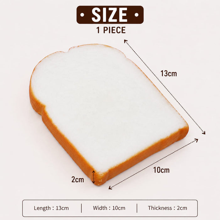 Babymoon Artificial Breads Slices | Decorative Add-ons | Photography Props | Set of 2