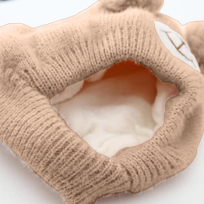 Babymoon Baby Bear Winter Ear Protection Cap Kids Hat Boys Girls Cap | 0-24M | Brown