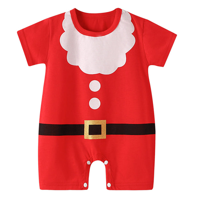 Babymoon Baby Christmas Romper | Baby Photoshoot Props Costumes | 9-12 months | Red
