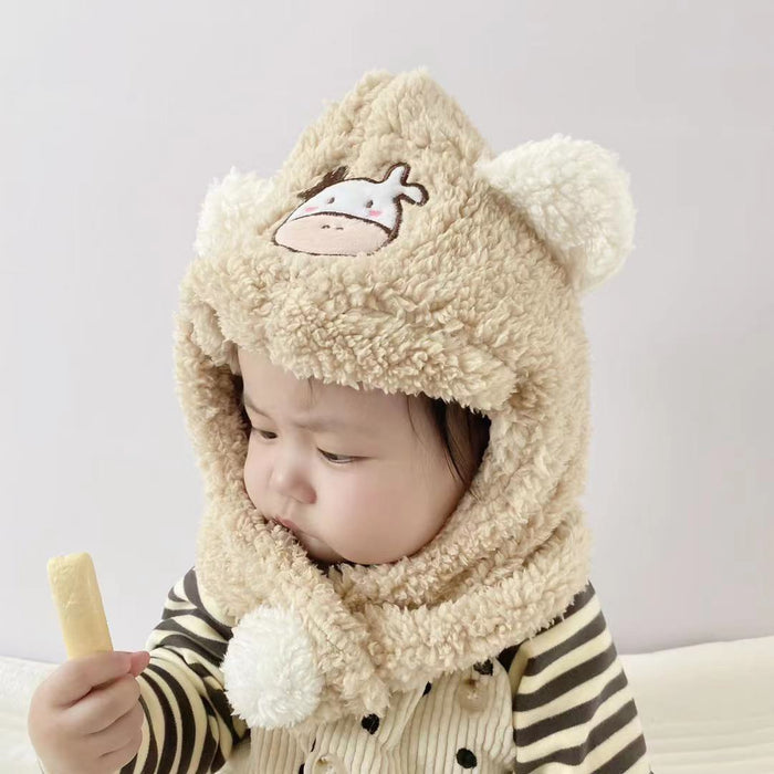 Babymoon Baby Earmuffs Winter Cap Kids Hat Boys Girls Caps | Khaki | 1-15 Years