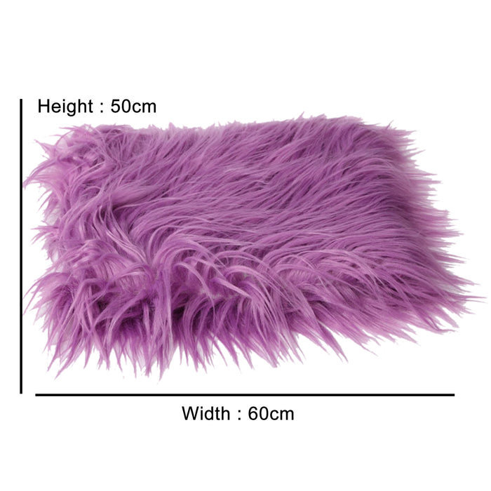 Babymoon Baby Kids Photoshoot Fur Blanket Props | Purple