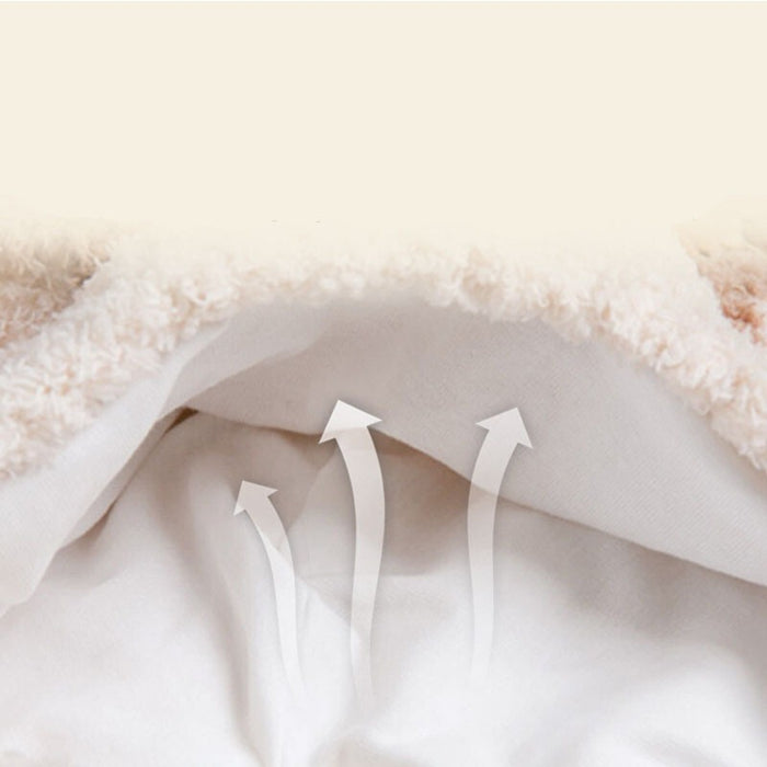 Babymoon Baby Rabbit Winter Ear Protection Cap Kids Hat Boys Girls Cap | 1-2Y | Beige