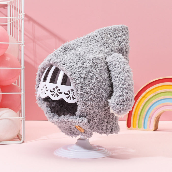 Babymoon Baby Rabbit Winter Ear Protection Cap Kids Hat Boys Girls Cap | 1-2Y | Grey