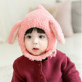 Babymoon Baby Rabbit Winter Ear Protection Cap Kids Hat Boys Girls Cap | 1-2Y | Pink