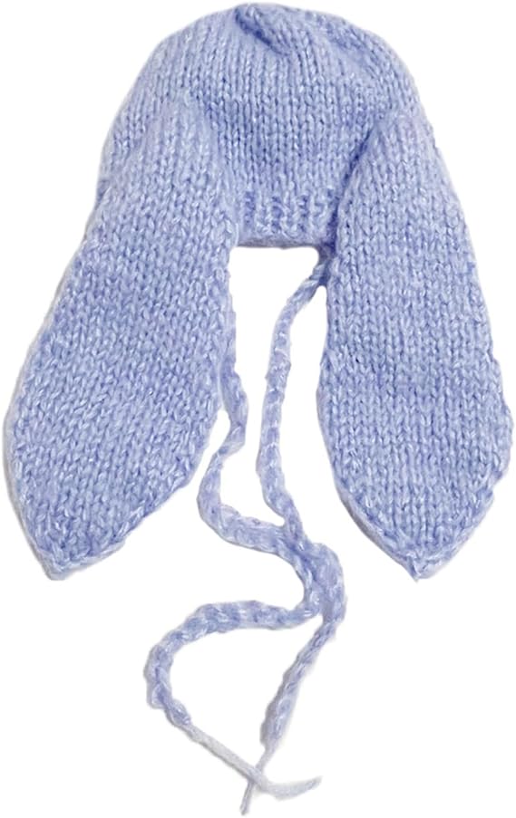 Babymoon Big Rabbit Ears Bonnet Hat | Baby Photography Hat | Blue