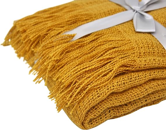 Babymoon Big Size Tassel Layer| Blanket Basket Filler | Baby Photography Props | Yellow