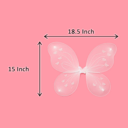 Babymoon Butterfly Fairy Angel Costumes Baby Wings Photography Props - Set of 3 | 6 Month To 10 Years | White