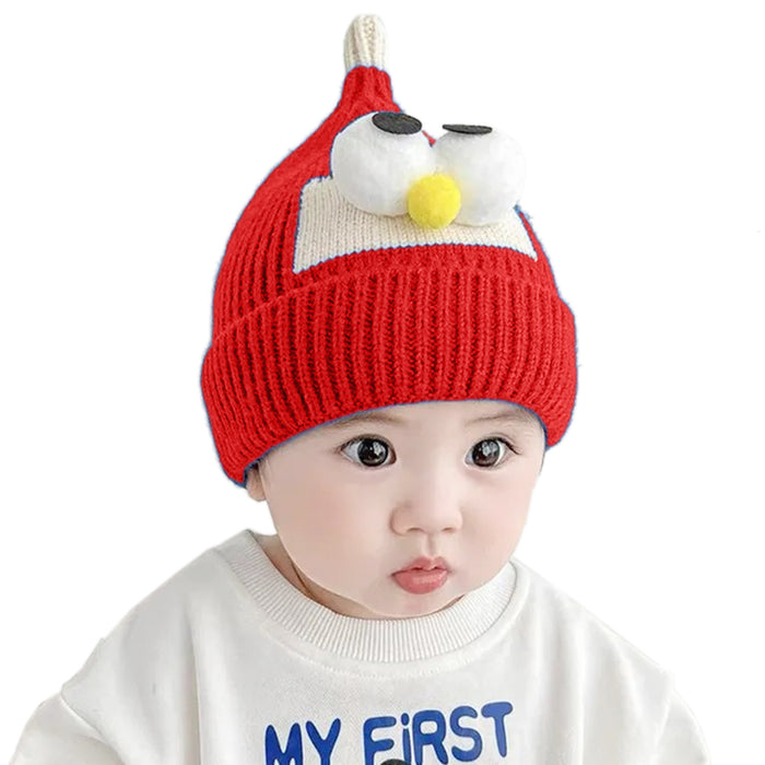 Babymoon Cartoon Angry Birds Woolen Winter Kids Cap Hat | Red