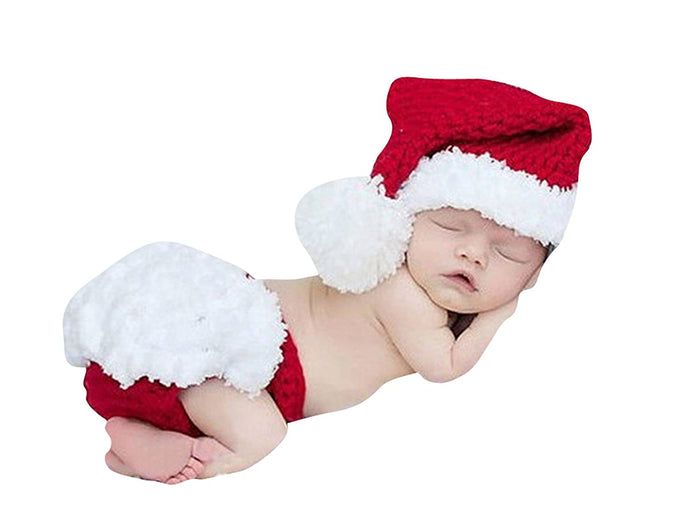 Babymoon Christmas Newborn Photography Crochet Outfit Costume