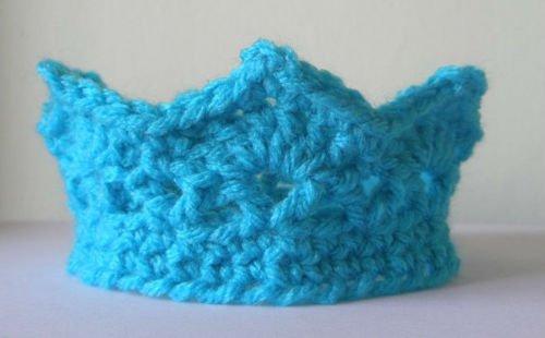Babymoon Crown Headwear New Born Baby Photography Shoot Props Costumes - Blue