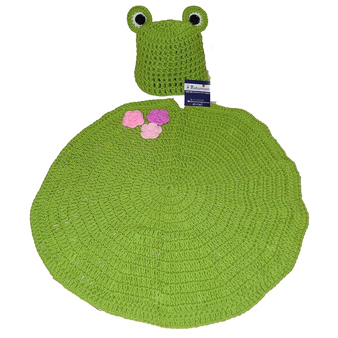 Babymoon Frog Playmet Newborn Photography Crochet Outfit Costume