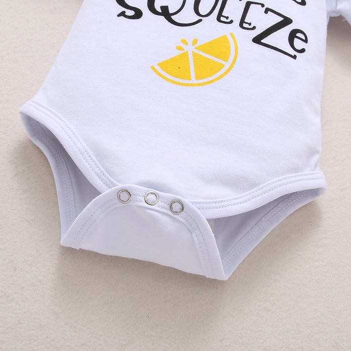 Babymoon Fruit Theme Outfit | Romper, Skirt & Hairband | 12-18 Months | Set of 3 | Pink