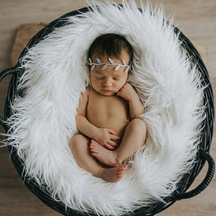 Babymoon Fur Blanket (White)