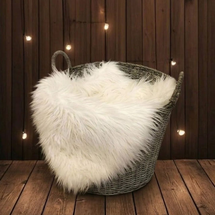 Babymoon Fur Blanket (White)