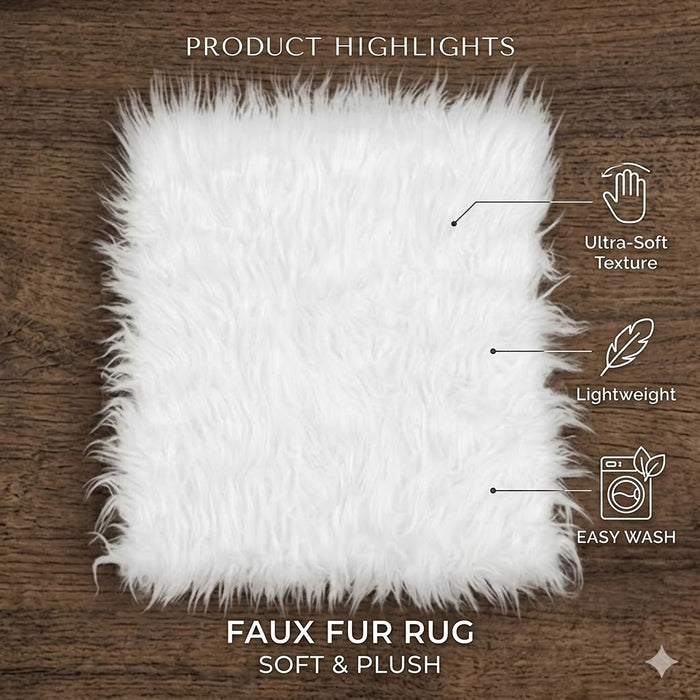 Babymoon Fur Blanket (White)