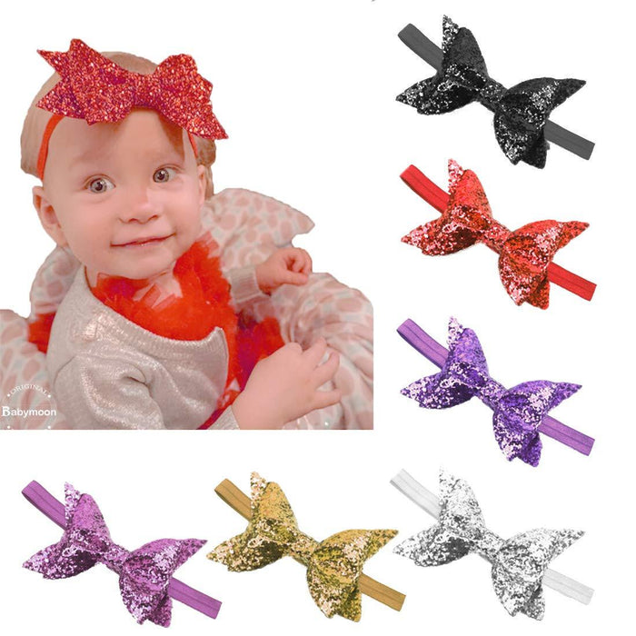 Babymoon Glittering Bow Hairbands Headbands