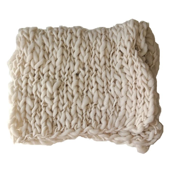Babymoon | Handspun Layer | Basket Filler | Baby Photography Blanket | Beige