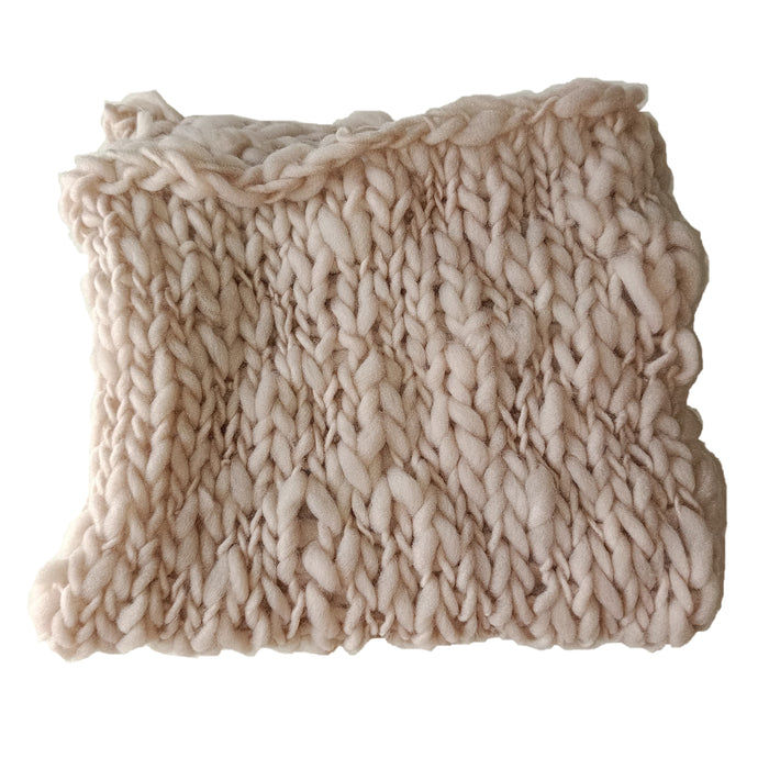 Babymoon | Handspun Layer | Basket Filler | Baby Photography Blanket | Light Brown