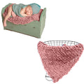 Babymoon | Handspun Layer | Basket Filler | Baby Photography Blanket | Peach