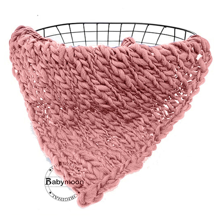 Babymoon | Handspun Layer | Basket Filler | Baby Photography Blanket | Peach