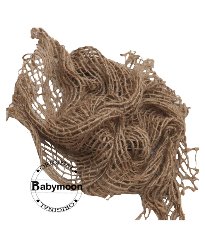 Babymoon Jute Layer Photography Blanket - Brown