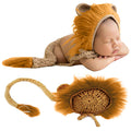 Babymoon Lion Fur Cap New Born Baby Photography Shoot Props Costumes