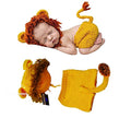 Babymoon Lion Newborn Photography Crochet Outfit Costume Jungle Theme