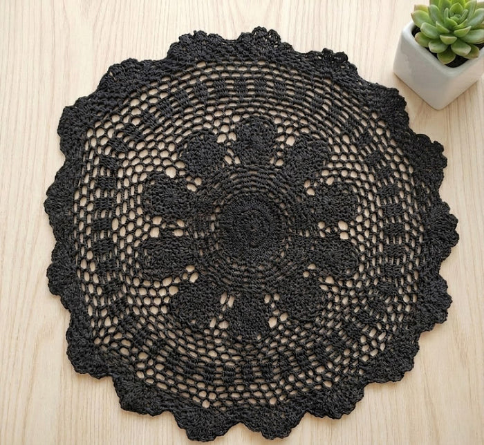 Babymoon Macramé Photography Mat Layer Round - Grey
